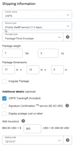 PayPal print shipping label