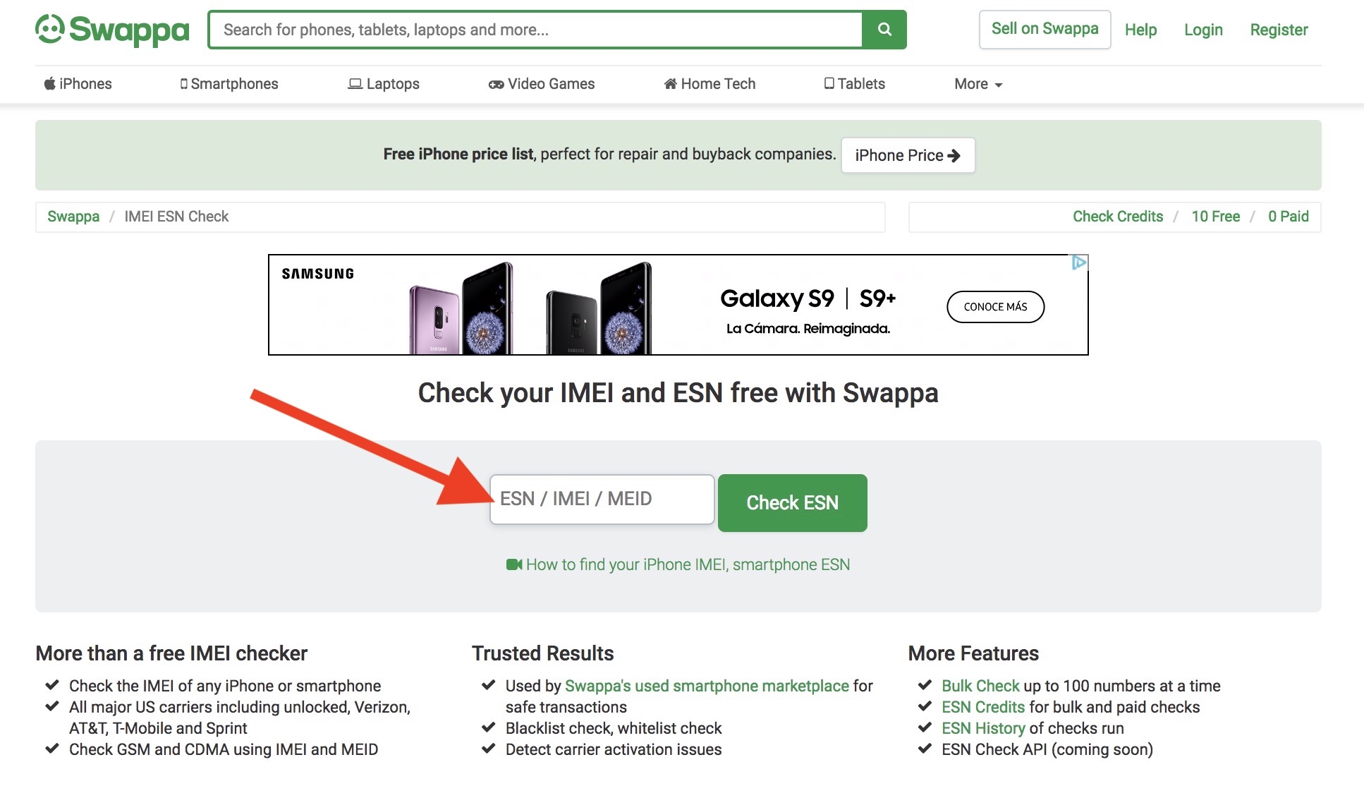 How to get a free IMEI check online - Swappa Blog