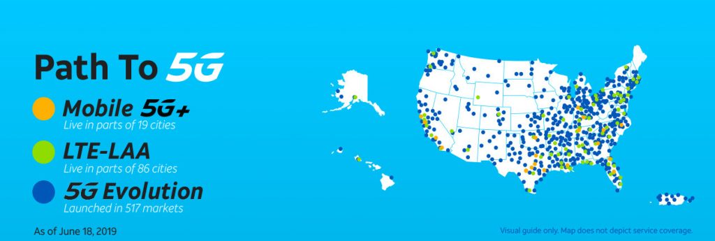 AT&T 5G Availability Map