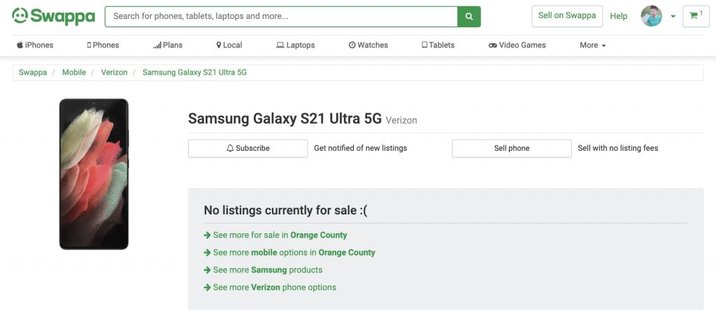 Galaxy S21 Ultra 5G Prices, Still a Good Buy - Swappa