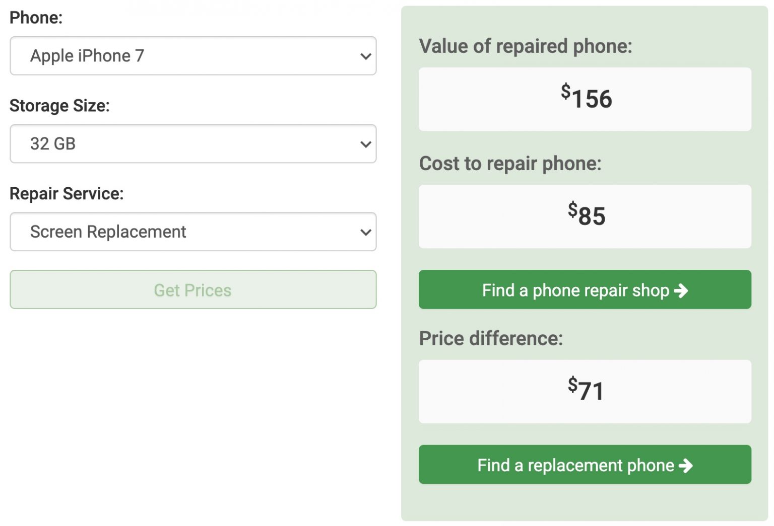 repair iphone 7 screen cost