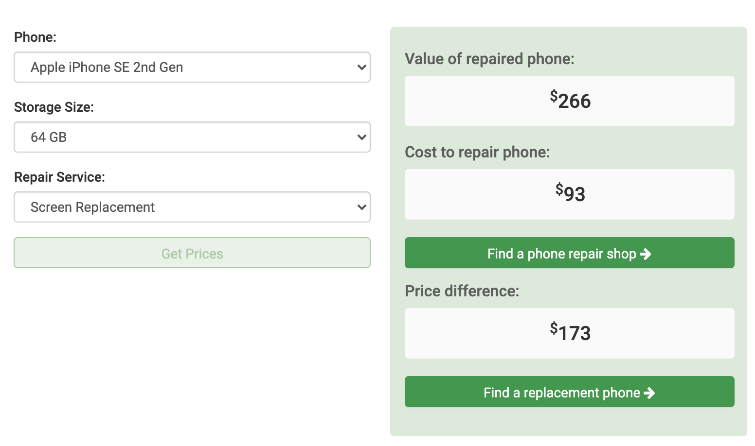 cell phone lcd repair cost