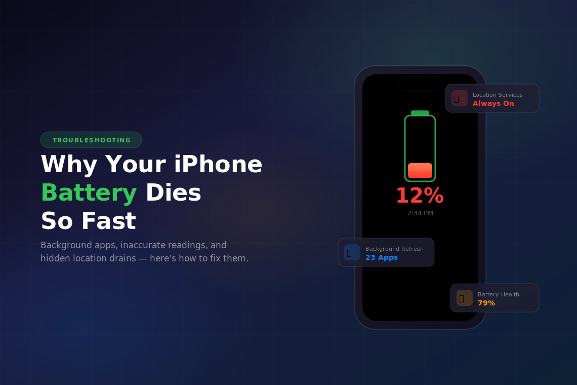 Why Your iPhone Battery Dies So Fast (And How to Actually Fix It)