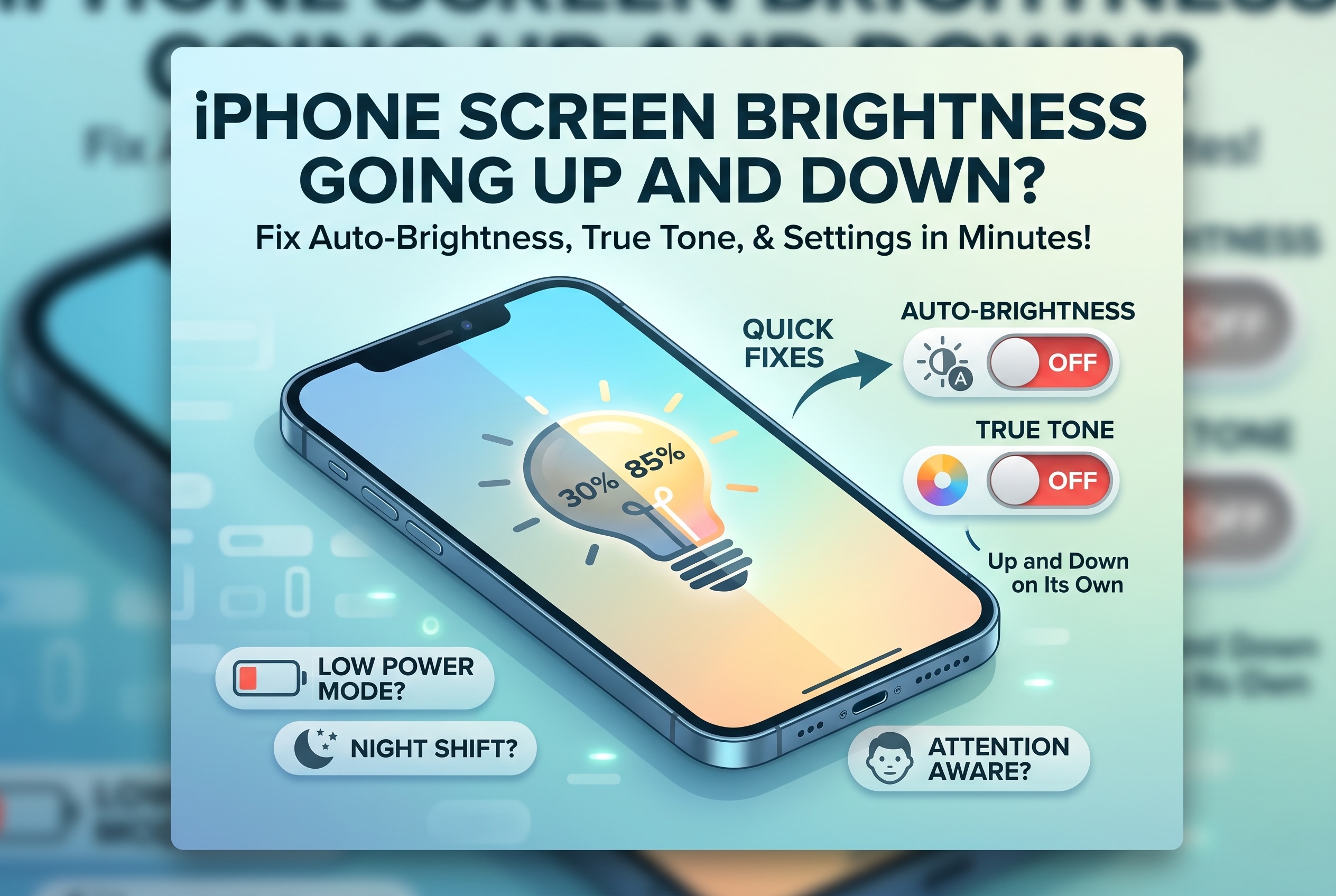 iPhone Screen Brightness Going Up and Down on Its Own?