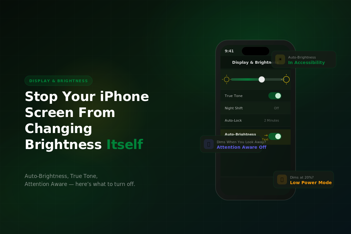 iPhone Screen Brightness Going Up and Down on Its Own?