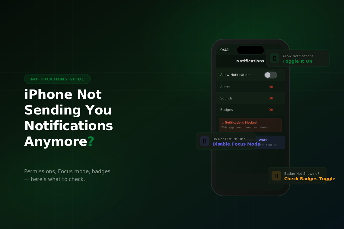 iPhone Notifications Not Showing Up?