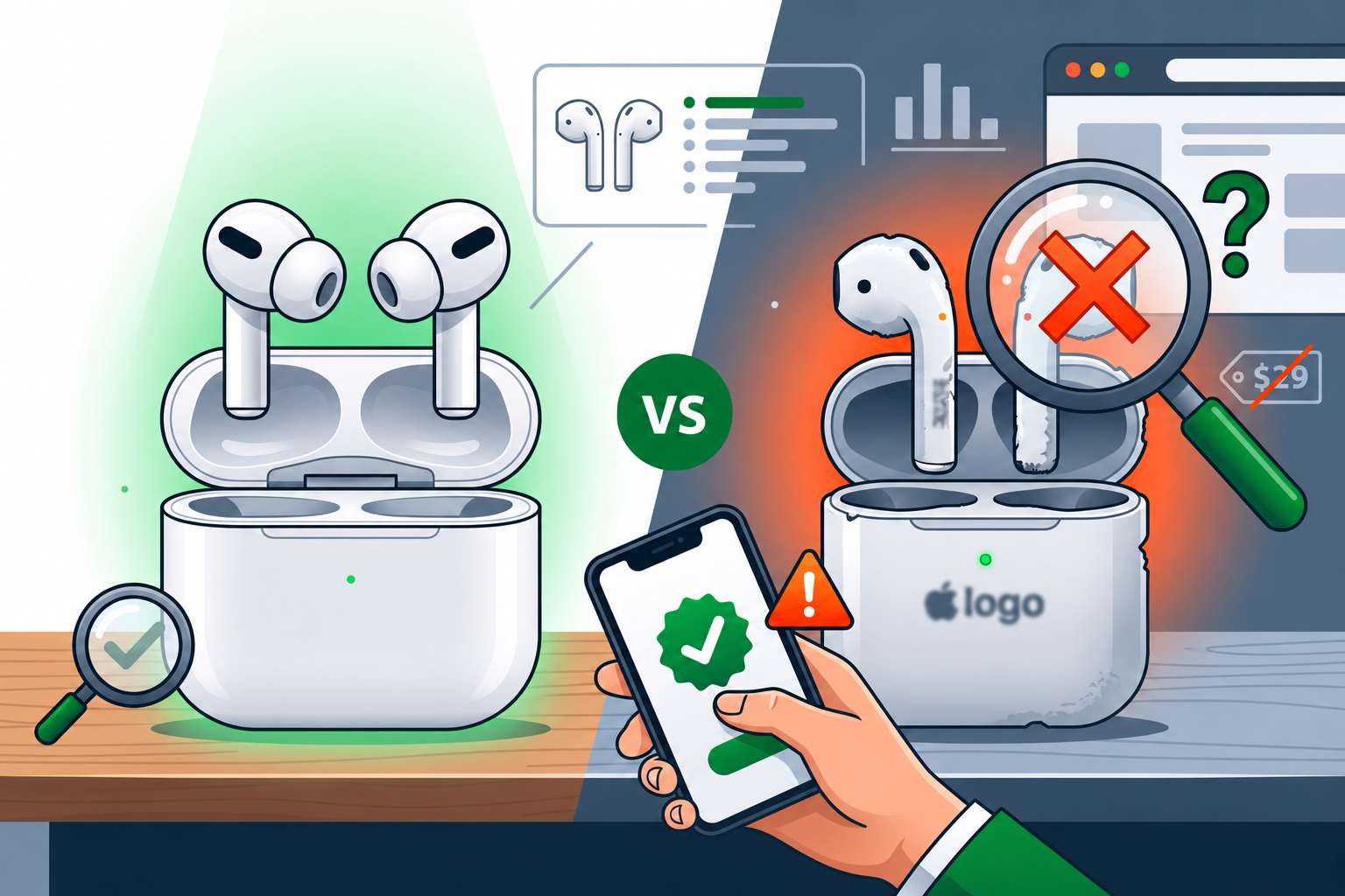 Cómo detectar AirPods falsos y evitar que te estafen